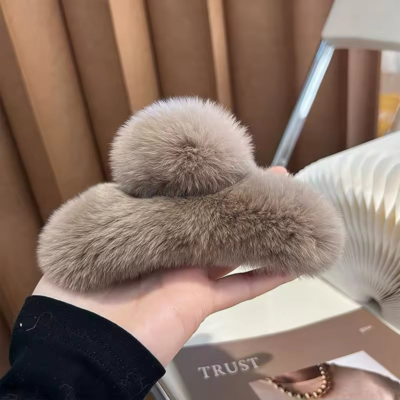 FLUFFY hair clip